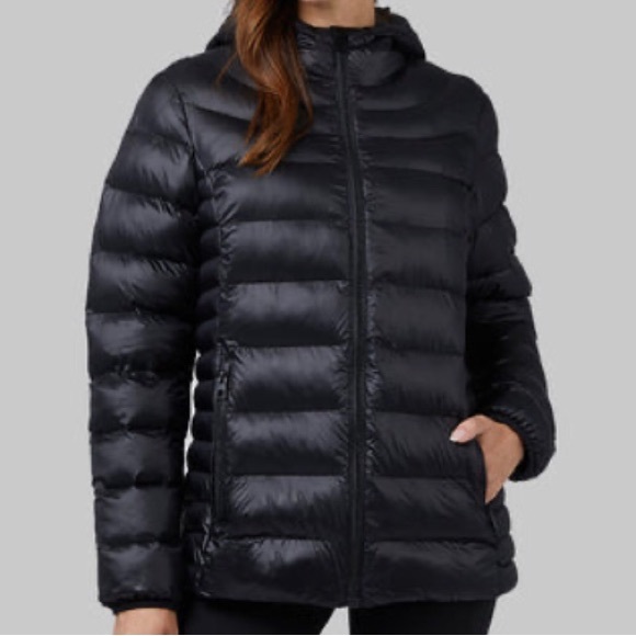 NWT! 32 Degrees Women’s shiny poly-fill hooded jacket. Size Small. - Picture 2 of 8